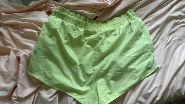 All in Motion Women’s Athletic Shorts Neon Yellow M - Image 2