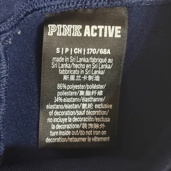 Pink Active Victorias Secret Navy Blue Cargo‎ Leggings Womens Small High Rise - Image 8