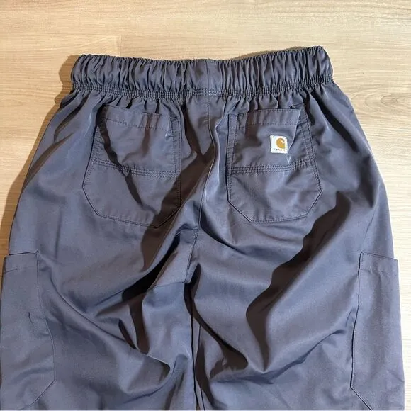 Carhartt Force Cross-Flex Scrub Pants Women‎ PS Gray Cargo Pocket C53106P Jogger - Image 6