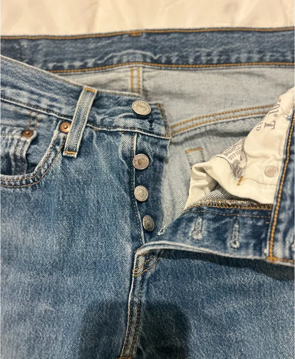 Levi’s 501 Tapered Button Fly Jeans - Image 7