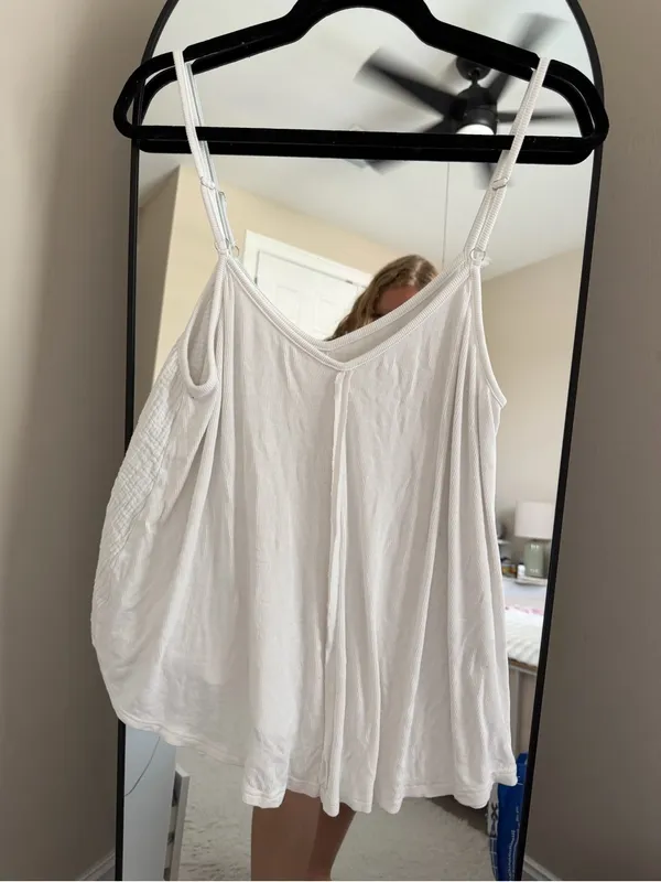POL Women's White Tank Top - Image 5