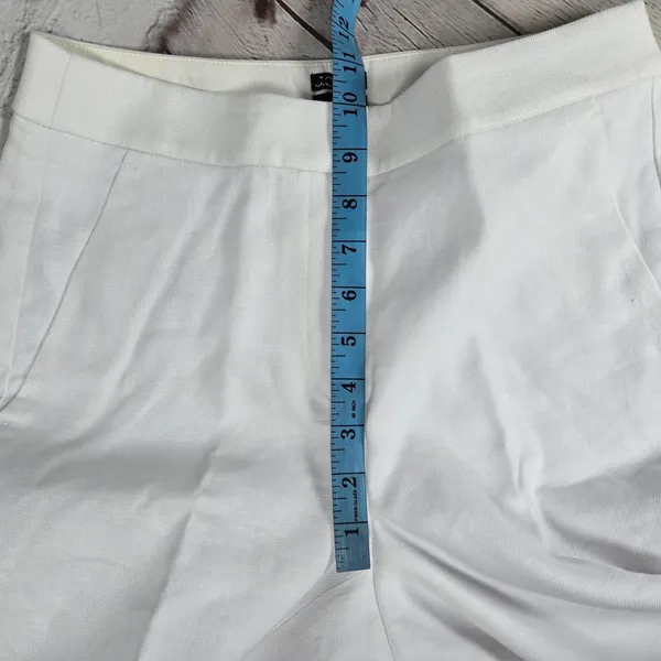 J. Crew Kate straight-leg pant in stretch linen blend White 2 BF407‎ NIB - Image 8