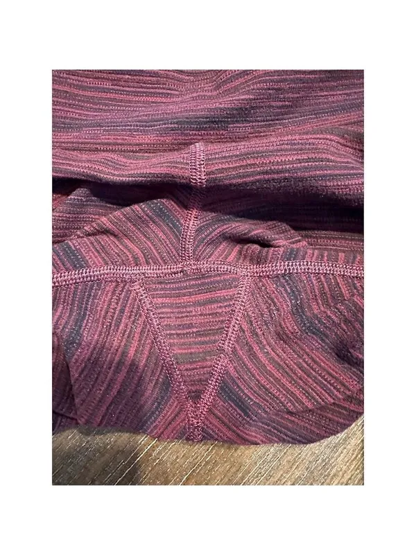 Lululemon Wunder Under High Rise Crop Leggings Red Size 6 Women's Activewear - Image 7