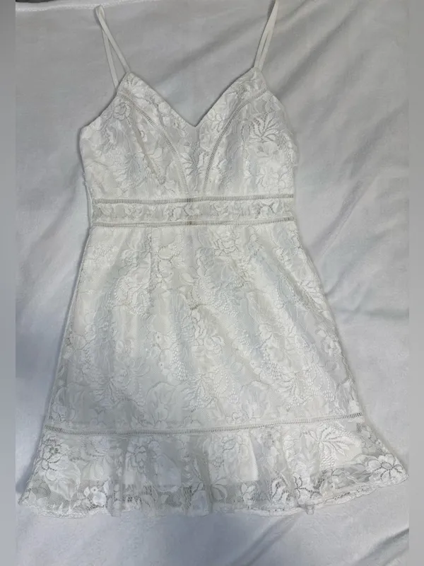 Hello Molly Have We Met Dress in White Size Medium - Image 6