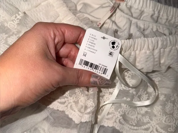 Nwt free people Love You So Lace Tube cream $98 fall casual revolve Summer boho - Image 3