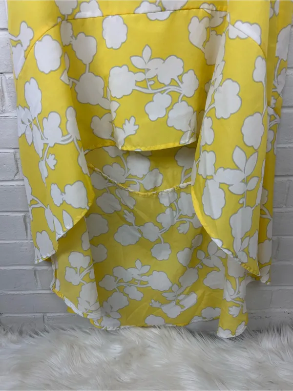 Mudpie Beach To Bar Yellow Patterned Swimsuit Coverup Dress Size M - Image 6