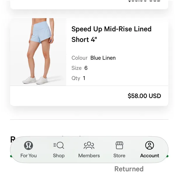 Speed Up Lululemon Mid-Rise Shorts Lined 4" - Image 4