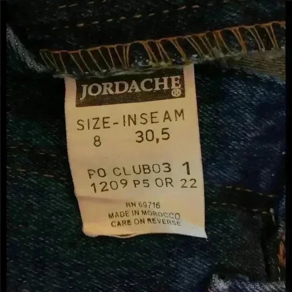 Vintage Retro Jordache Basics Blue Denim Jeans 80s‎ 90s Y2K High Rise - Image 5