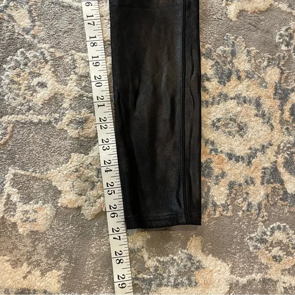 Spanx Black High-Waisted Leggings faux leather - Image 6