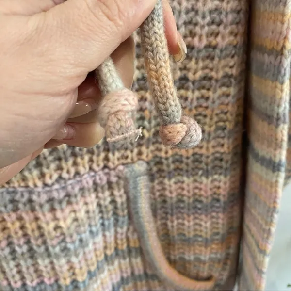 Aerie Cozy Wool Blend Knit Hoodie Sweater XS Soft Casual Lounge Streetwear‎ - Image 7