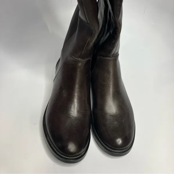 Arturo‎ Chiang brown leather felicity riding boots knee high size 7.5 - Image 4