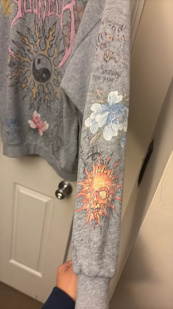 YoungLA Hoodie Women’s Grey - Image 2