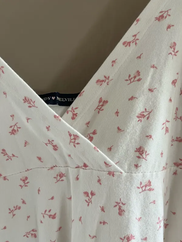 Brandy Melville White floral Dress - Image 3