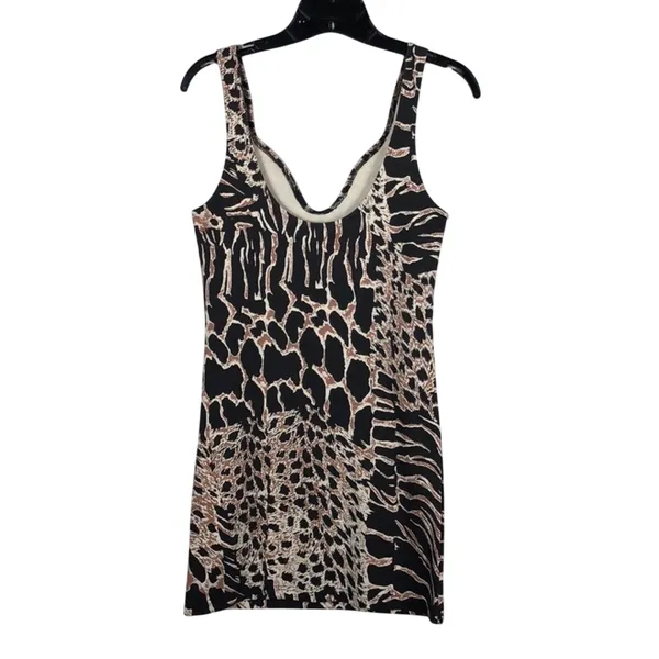 Somedays Lovin Animal Print Bodycon Tank Mini Dress Stretch Size S - Image 3