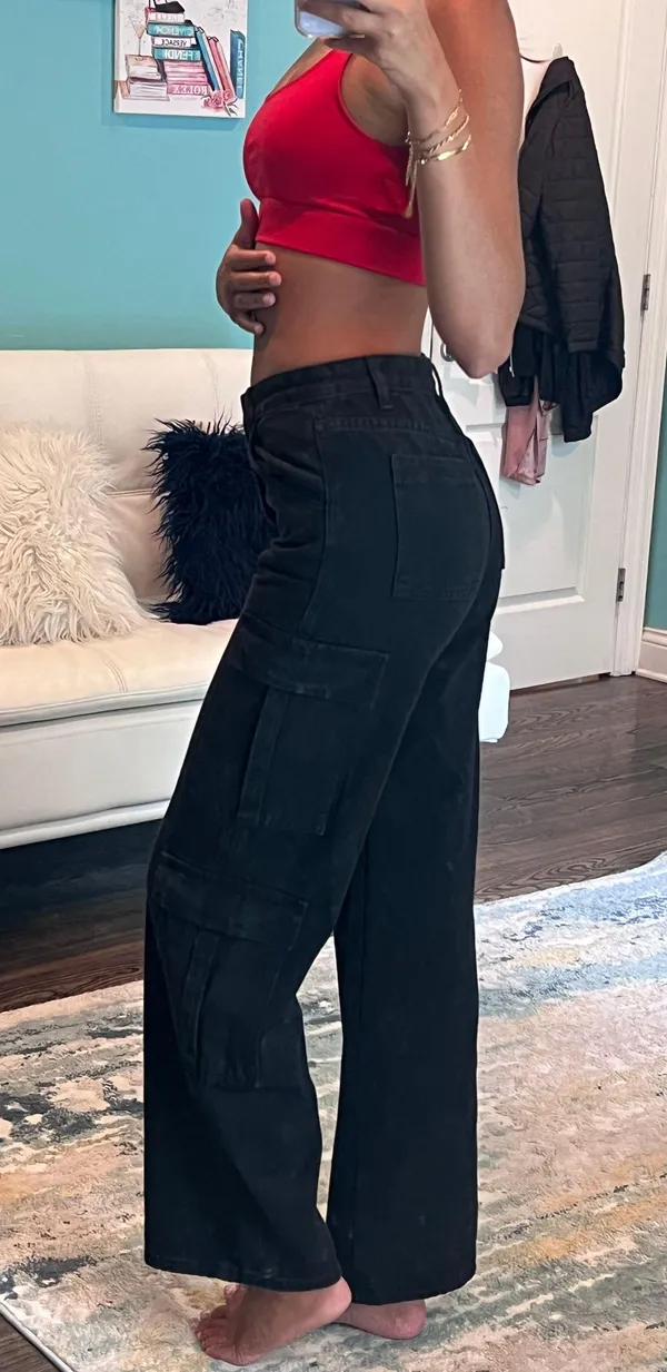 SheIn black cargo  jeans - Image 2