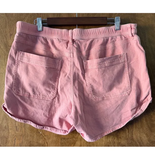 American Eagle sz 14 Pink Denim Easy Shortie Pockets Relaxed Streetwear Everyday - Image 6