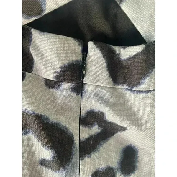 Vince Camuto Blue Leopard Cotton Dress‎ Size 10 - Image 6