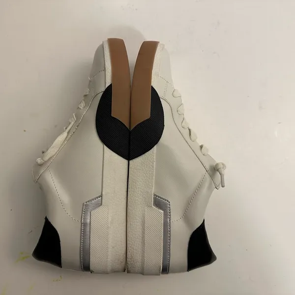 Dolce Vita Women's Helix White/Black Leather Sneakers Size 8.0 - Image 10