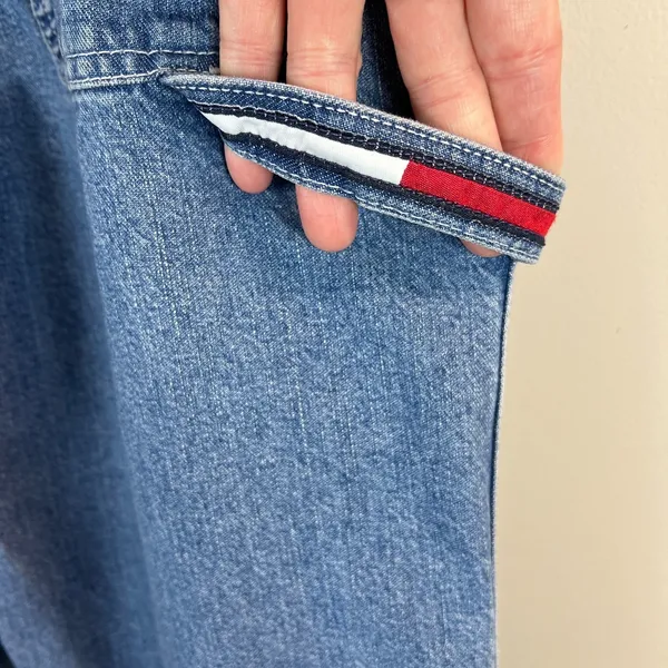 Tommy Hilfiger Carpenter Jeans Womens 12 Vintage 90's Y2K Wide Leg Baggy Hip Hop - Image 5
