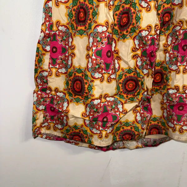 NWT $108 Anthropologie x Let Me Be Cotton Ruffled Square Neck Pullover Tank S - Image 11