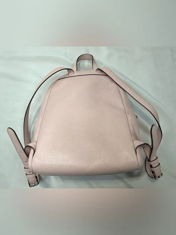 kate spade Pale Pink Pebbled Leather  Backpack - Image 5