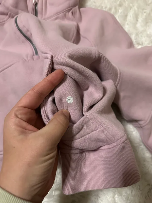 Lululemon Scuba Oversized Half-Zip Hoodie in Pink Peony - Image 7