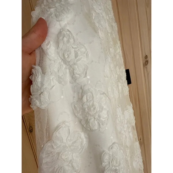 NWT Lulus Delightful Charisma White Embroidered Sequin Mesh Dress Wedding Sz XL - Image 5