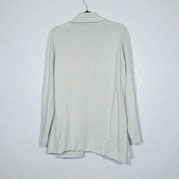 J. Crew Heather Dust Gray Chelsea Sweater Blazer Cardigan Size Large - Image 6