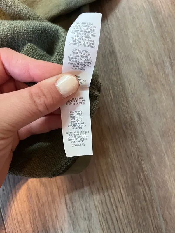 Aerie Easy Street Sweatshirt in Olive Green - Image 5