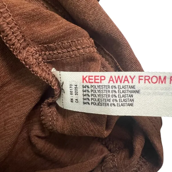 Free People Movement Twist Front Heathered Crop Tank Top Brown Sporty Size S - Image 6