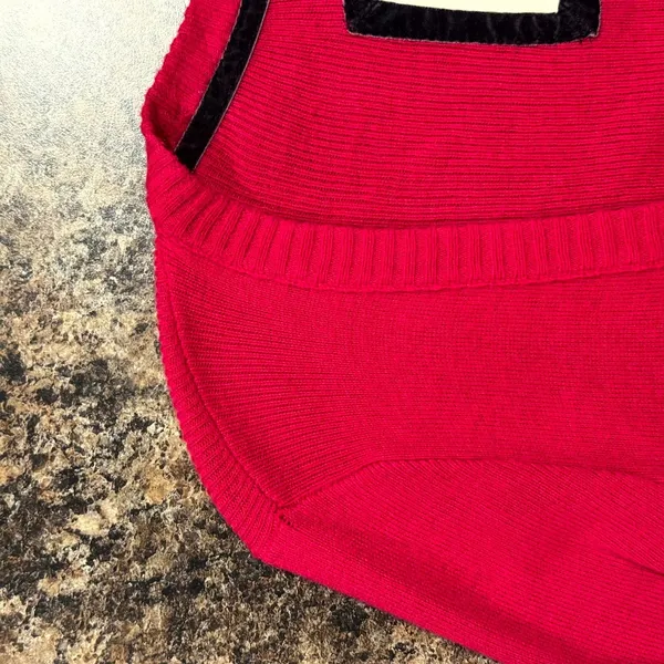 Abercrombie Cardigan Sweater Hot Pink V Neck Preppy Y2K Logo Minimalist Large - Image 7