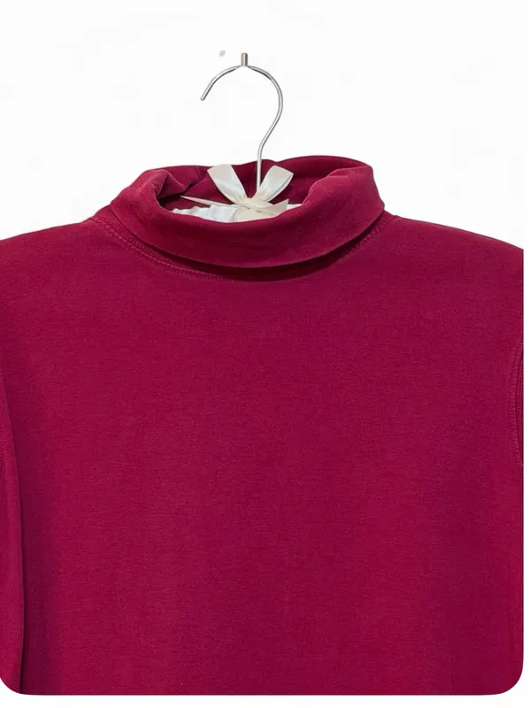 L.L. Bean Women’s 100% Cotton Interlock Turtleneck Top Shirt size M - Image 7