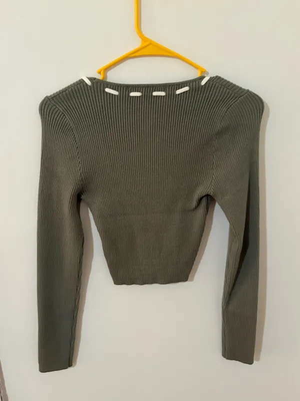 Altar'd State Top Long Sleeve Crop - Image 3
