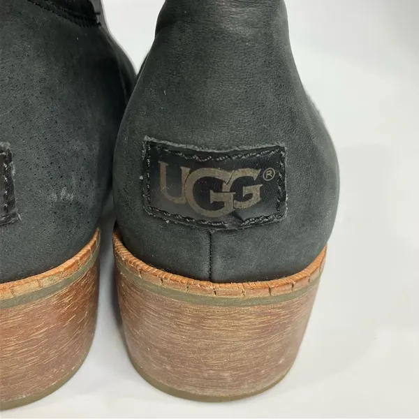 UGG Darling boots black leather ankle boots trendy women’s‎ size 10 - Image 6