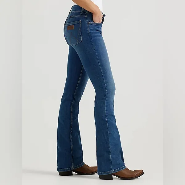 WRANGLER RETRO® MAE MID RISE BOOTCUT WESTERN JEAN SIZE 35x34 - Image 2