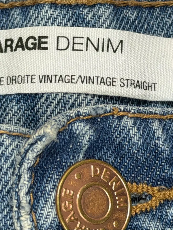 Garage Vintage Straight Jeans Women’s Size 3 /26 Distressed Light Wash Denim - Image 5