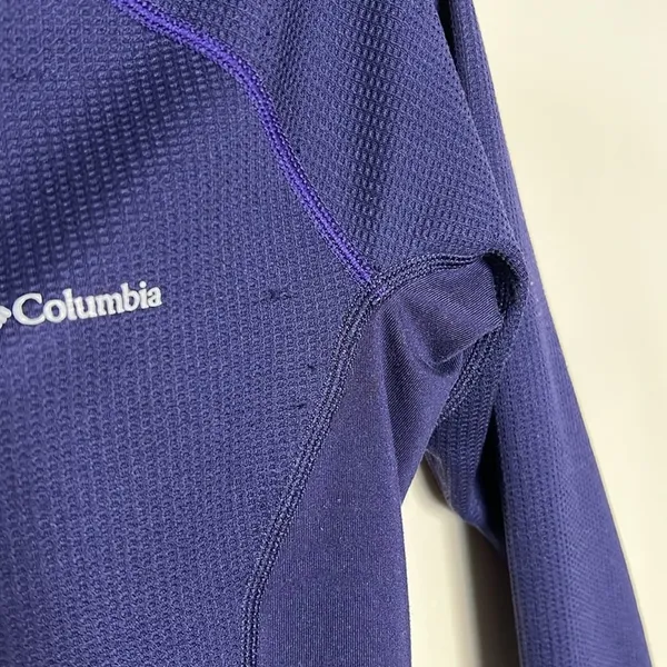 Columbia Heavyweight‎ Base Layer Half Zip Navy XS Running Outdoor Workout - Image 3