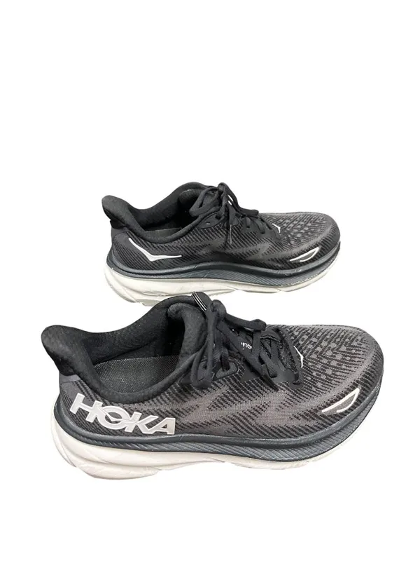 Hoka One Clifton 9 wms black white walking running sneakers sz 8.5B SKU 10-365 - Image 3