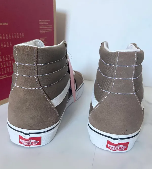 SK8-Hi Theory Walnut Suede Canvas Women 9.5 US Mens 8.0 US - Image 3