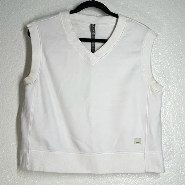 Vuori XS Sedona Vest Sleeveless Tank Top T-shirt Knit Layering White womens - Image 2