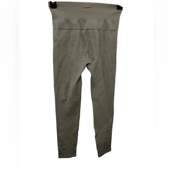 L*Space Olive Green Ribbed Athletic Leggings Size XS Small‎ - Image 2