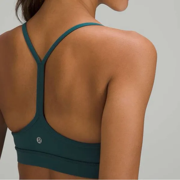 Lululemon Flow Y Nulu Bra *Light Support, A–C Cups Green Jasper - Image 5