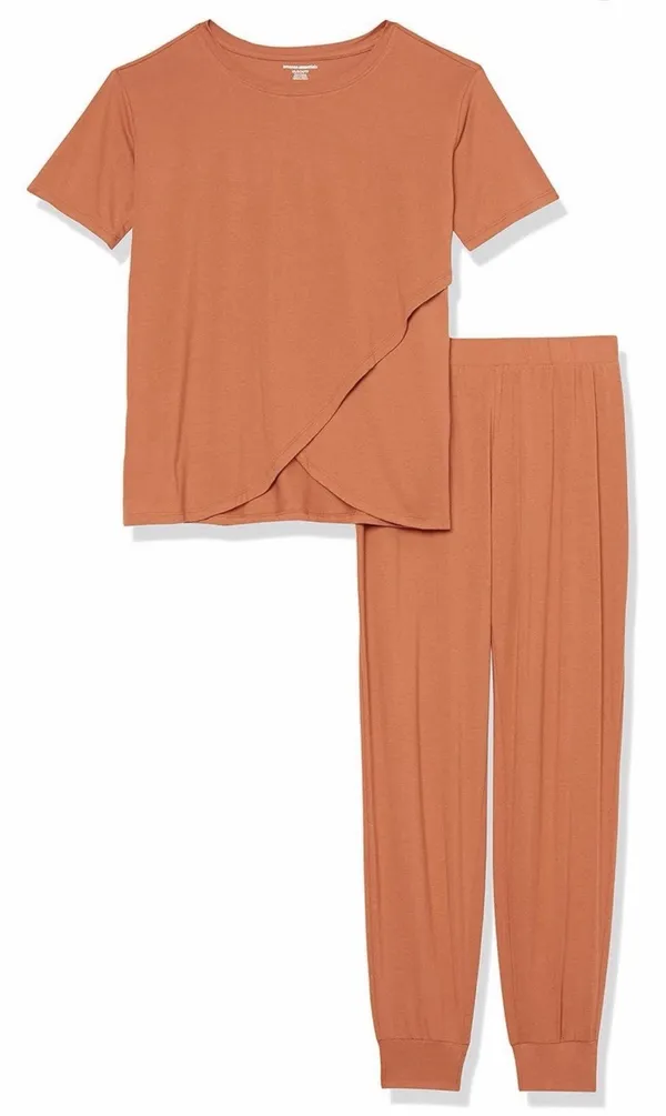 Amazon Essentials Maternity & Nursing Pajama Set Sleepwear Women’s XS - Image 2