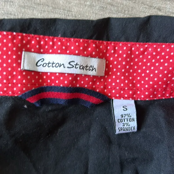Cotton stretch black button front shirt - Image 2