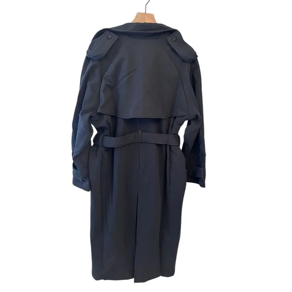 SKIMS NWT Boyfriend Fleece Oversized Trench Coat - Onyx XS - Image 7