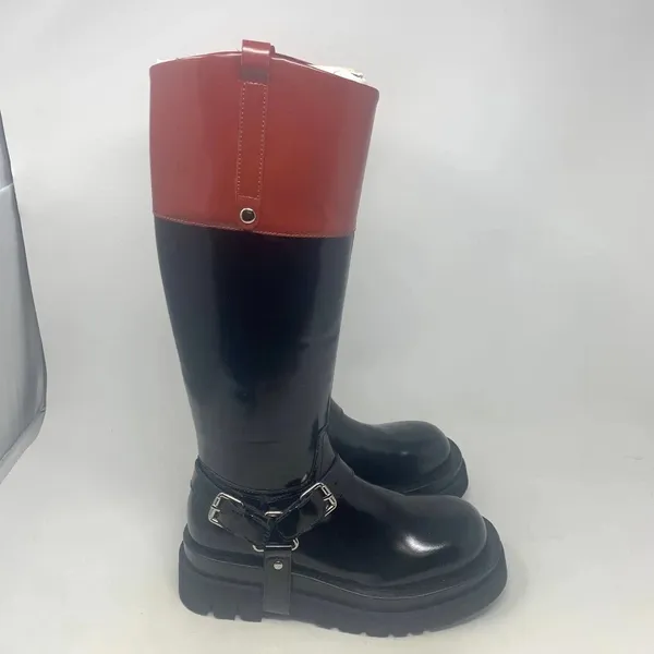 Jeffrey Campbell Friesian Riding Boots‎ Black Brown Size US 7.5 - Image 5