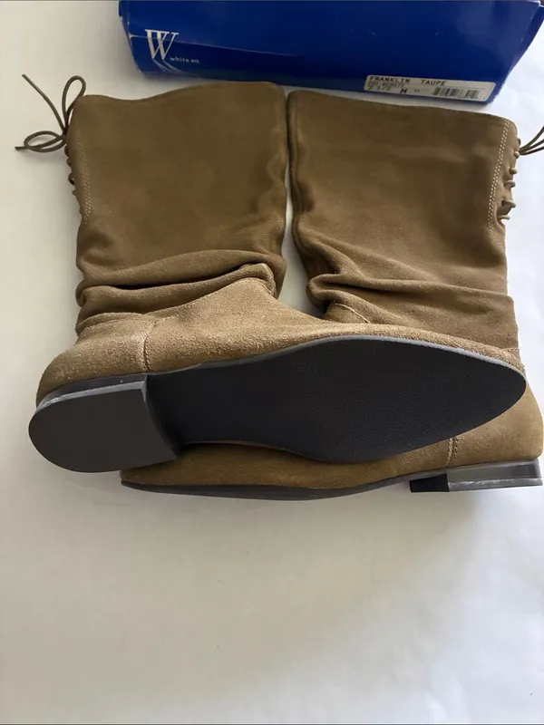 White Mountain Taupe Stretch Boots - Image 5
