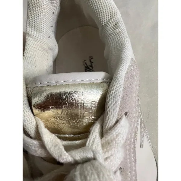 Vintage Havana Glitter Star Sneakers Beige & White Womens Size 8.5 Chic Comfy Sh - Image 9