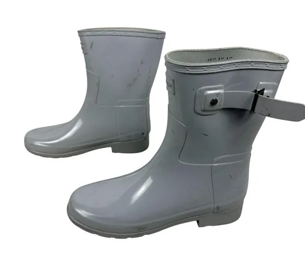 Hunter Womens Short Gloss Rain Boots Size 6 - Image 5