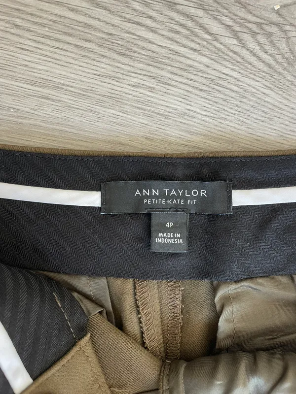Petite Olive Green Work Pants - Image 2
